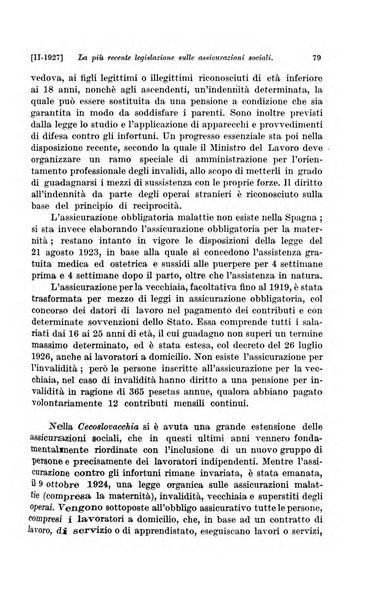 Le assicurazioni sociali pubblicazione della Cassa nazionale per le assicurazioni sociali