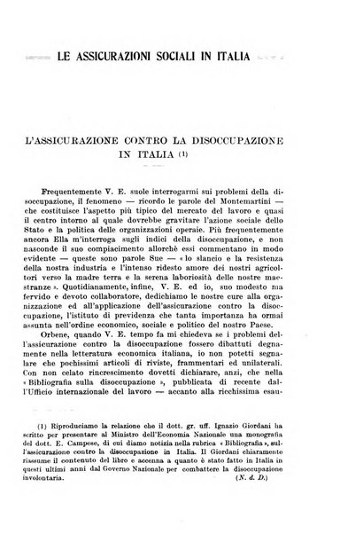 Le assicurazioni sociali pubblicazione della Cassa nazionale per le assicurazioni sociali