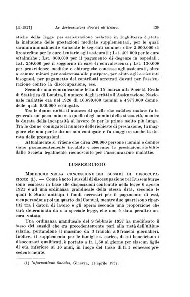 Le assicurazioni sociali pubblicazione della Cassa nazionale per le assicurazioni sociali