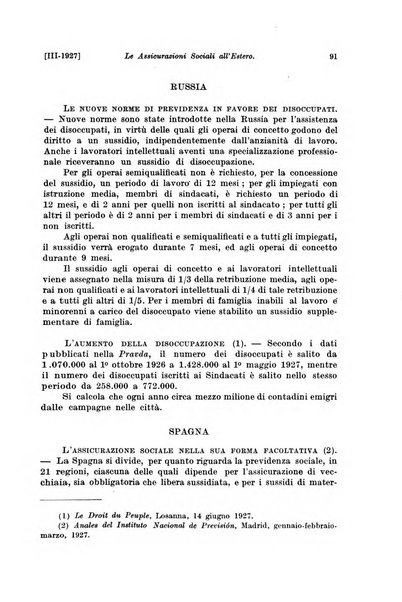 Le assicurazioni sociali pubblicazione della Cassa nazionale per le assicurazioni sociali