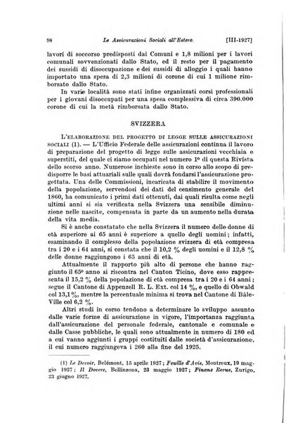 Le assicurazioni sociali pubblicazione della Cassa nazionale per le assicurazioni sociali