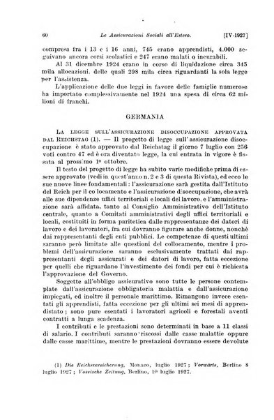 Le assicurazioni sociali pubblicazione della Cassa nazionale per le assicurazioni sociali