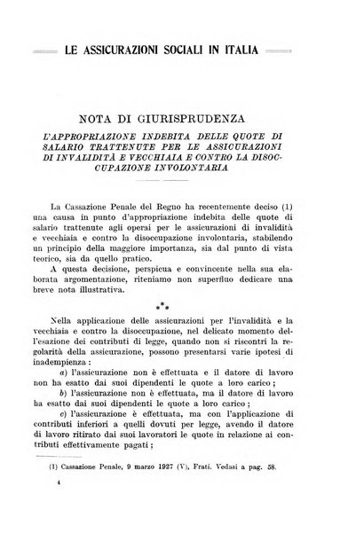 Le assicurazioni sociali pubblicazione della Cassa nazionale per le assicurazioni sociali