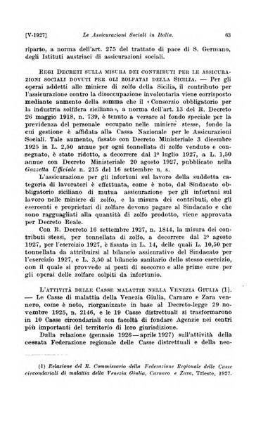 Le assicurazioni sociali pubblicazione della Cassa nazionale per le assicurazioni sociali