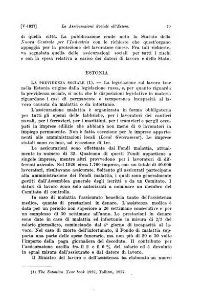 Le assicurazioni sociali pubblicazione della Cassa nazionale per le assicurazioni sociali