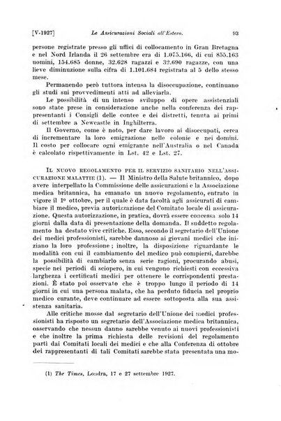 Le assicurazioni sociali pubblicazione della Cassa nazionale per le assicurazioni sociali