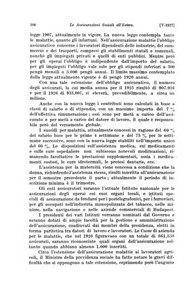 Le assicurazioni sociali pubblicazione della Cassa nazionale per le assicurazioni sociali