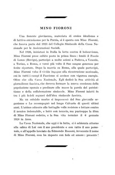 Le assicurazioni sociali pubblicazione della Cassa nazionale per le assicurazioni sociali