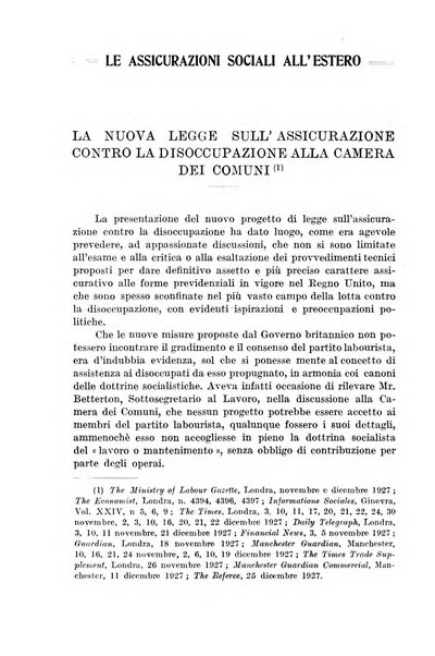 Le assicurazioni sociali pubblicazione della Cassa nazionale per le assicurazioni sociali