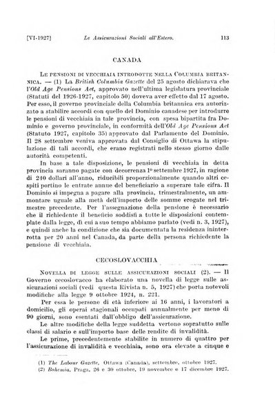 Le assicurazioni sociali pubblicazione della Cassa nazionale per le assicurazioni sociali