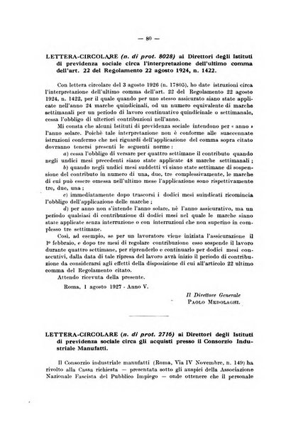 Le assicurazioni sociali pubblicazione della Cassa nazionale per le assicurazioni sociali