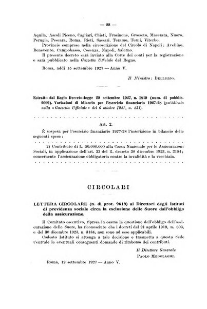 Le assicurazioni sociali pubblicazione della Cassa nazionale per le assicurazioni sociali