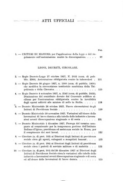 Le assicurazioni sociali pubblicazione della Cassa nazionale per le assicurazioni sociali