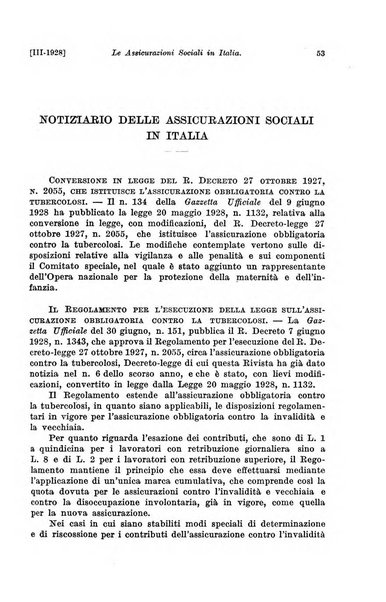 Le assicurazioni sociali pubblicazione della Cassa nazionale per le assicurazioni sociali