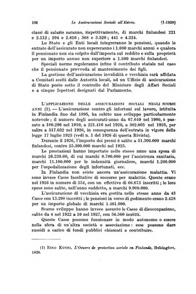 Le assicurazioni sociali pubblicazione della Cassa nazionale per le assicurazioni sociali