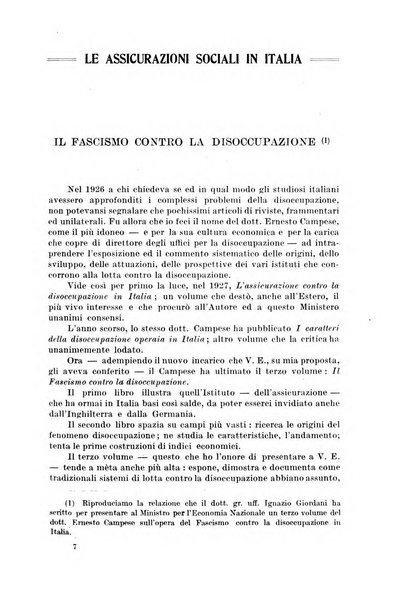 Le assicurazioni sociali pubblicazione della Cassa nazionale per le assicurazioni sociali