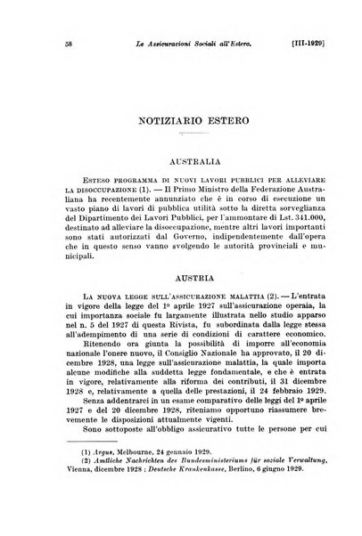 Le assicurazioni sociali pubblicazione della Cassa nazionale per le assicurazioni sociali