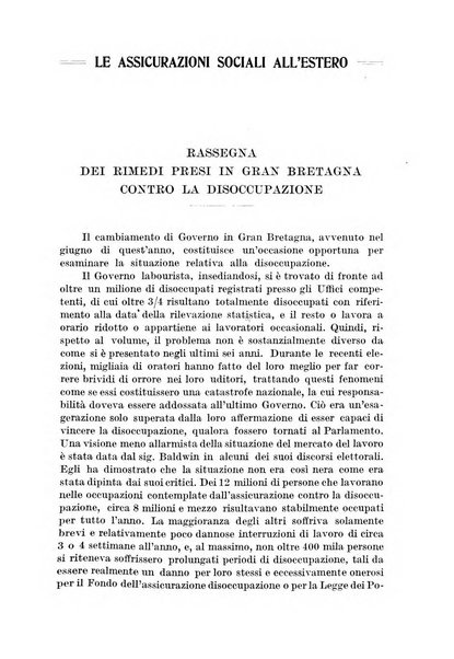 Le assicurazioni sociali pubblicazione della Cassa nazionale per le assicurazioni sociali