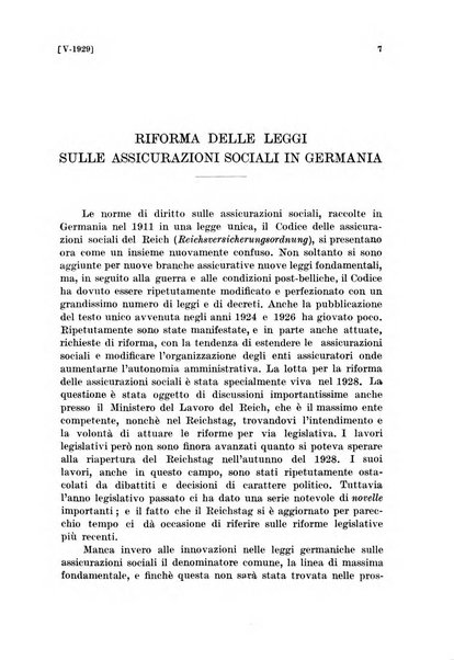 Le assicurazioni sociali pubblicazione della Cassa nazionale per le assicurazioni sociali