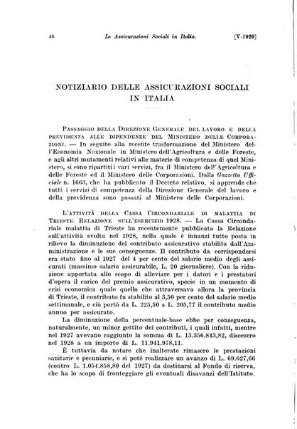 Le assicurazioni sociali pubblicazione della Cassa nazionale per le assicurazioni sociali