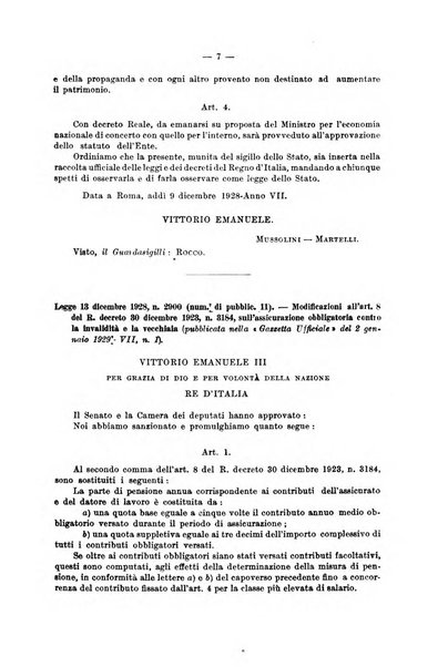 Le assicurazioni sociali pubblicazione della Cassa nazionale per le assicurazioni sociali