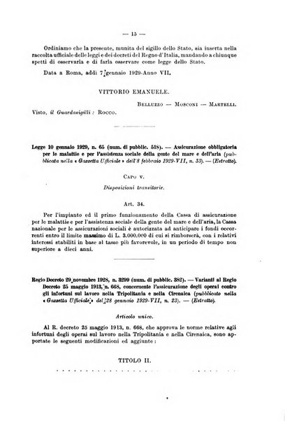 Le assicurazioni sociali pubblicazione della Cassa nazionale per le assicurazioni sociali