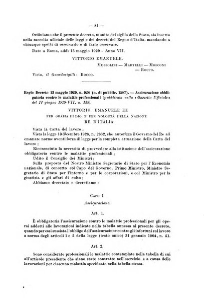 Le assicurazioni sociali pubblicazione della Cassa nazionale per le assicurazioni sociali