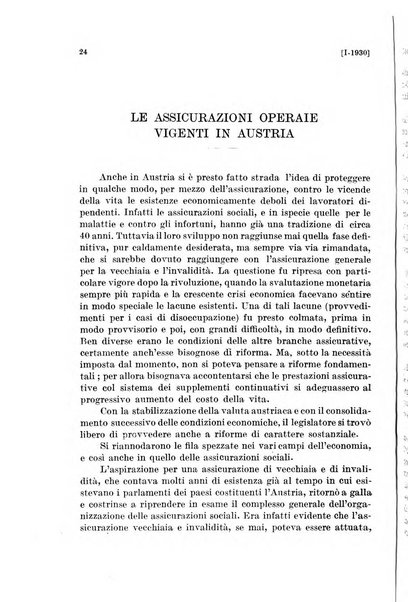 Le assicurazioni sociali pubblicazione della Cassa nazionale per le assicurazioni sociali