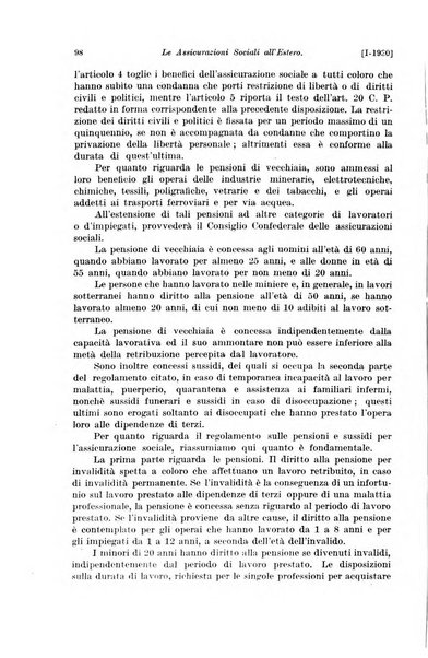 Le assicurazioni sociali pubblicazione della Cassa nazionale per le assicurazioni sociali