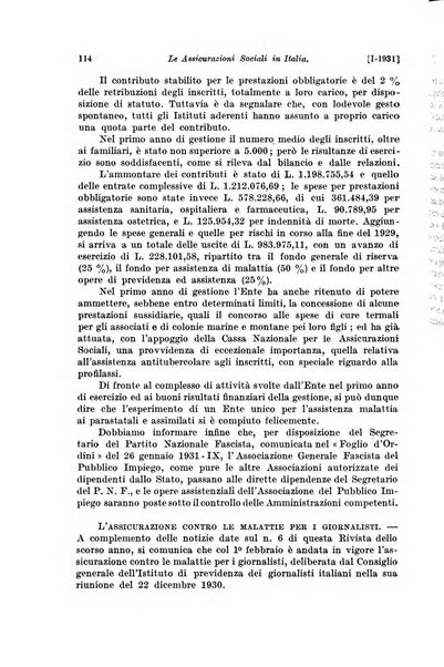 Le assicurazioni sociali pubblicazione della Cassa nazionale per le assicurazioni sociali