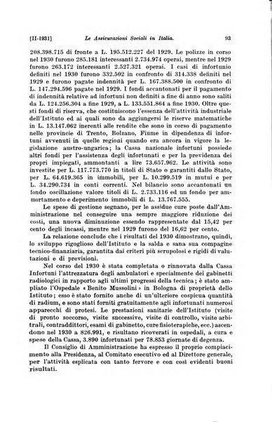 Le assicurazioni sociali pubblicazione della Cassa nazionale per le assicurazioni sociali