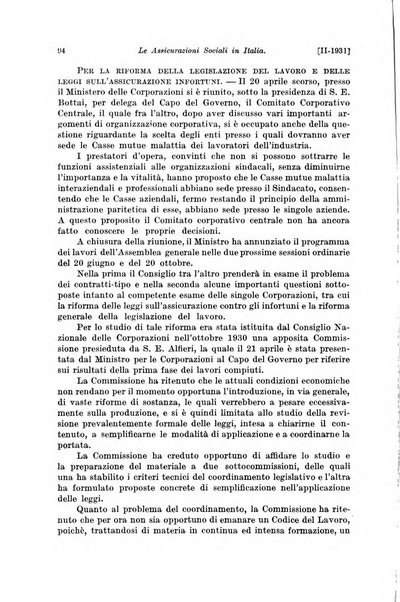 Le assicurazioni sociali pubblicazione della Cassa nazionale per le assicurazioni sociali