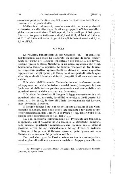 Le assicurazioni sociali pubblicazione della Cassa nazionale per le assicurazioni sociali