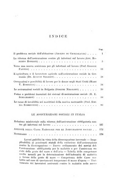 Le assicurazioni sociali pubblicazione della Cassa nazionale per le assicurazioni sociali