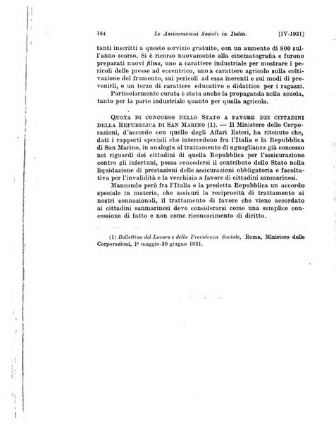 Le assicurazioni sociali pubblicazione della Cassa nazionale per le assicurazioni sociali