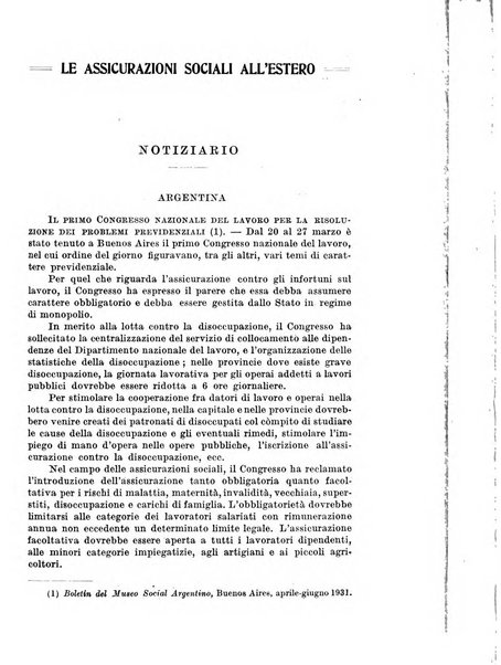 Le assicurazioni sociali pubblicazione della Cassa nazionale per le assicurazioni sociali