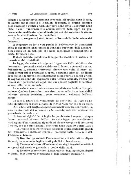 Le assicurazioni sociali pubblicazione della Cassa nazionale per le assicurazioni sociali