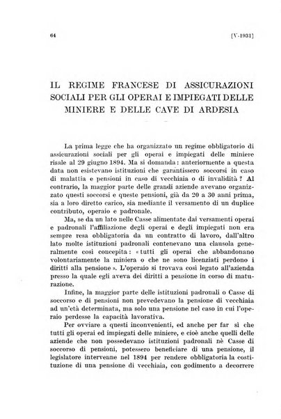 Le assicurazioni sociali pubblicazione della Cassa nazionale per le assicurazioni sociali