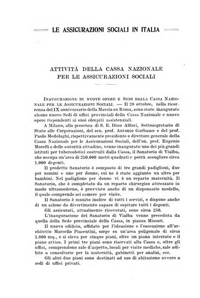 Le assicurazioni sociali pubblicazione della Cassa nazionale per le assicurazioni sociali