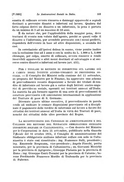 Le assicurazioni sociali pubblicazione della Cassa nazionale per le assicurazioni sociali