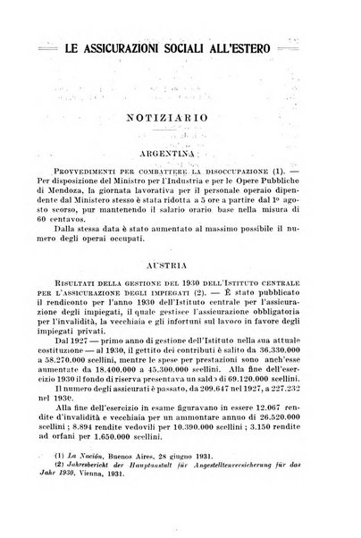 Le assicurazioni sociali pubblicazione della Cassa nazionale per le assicurazioni sociali