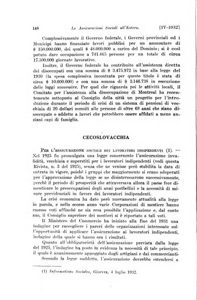 Le assicurazioni sociali pubblicazione della Cassa nazionale per le assicurazioni sociali