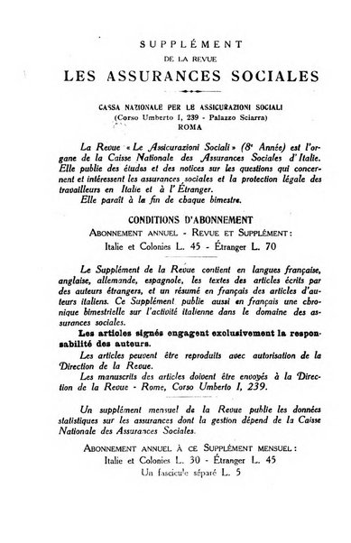 Le assicurazioni sociali pubblicazione della Cassa nazionale per le assicurazioni sociali