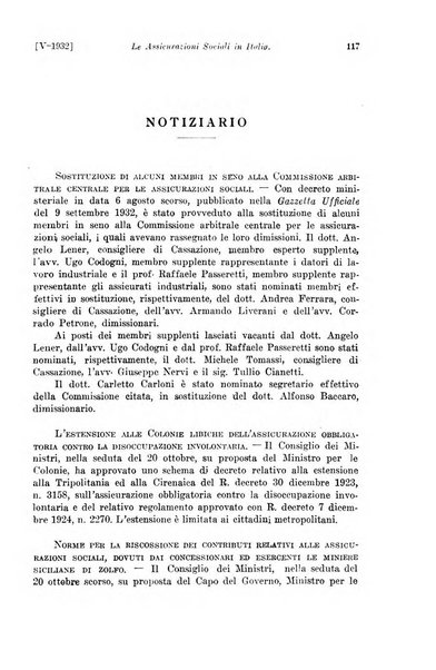 Le assicurazioni sociali pubblicazione della Cassa nazionale per le assicurazioni sociali