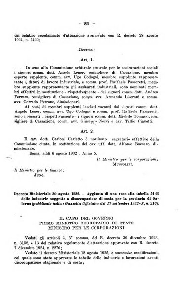 Le assicurazioni sociali pubblicazione della Cassa nazionale per le assicurazioni sociali