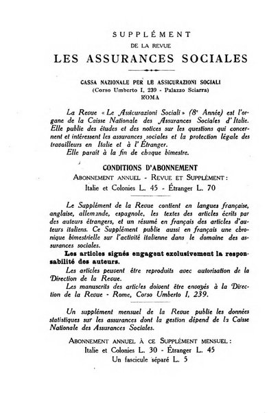 Le assicurazioni sociali pubblicazione della Cassa nazionale per le assicurazioni sociali