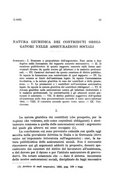 Le assicurazioni sociali pubblicazione della Cassa nazionale per le assicurazioni sociali