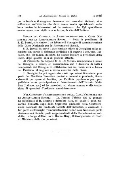 Le assicurazioni sociali pubblicazione della Cassa nazionale per le assicurazioni sociali