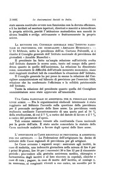 Le assicurazioni sociali pubblicazione della Cassa nazionale per le assicurazioni sociali