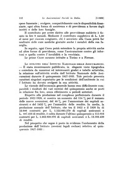 Le assicurazioni sociali pubblicazione della Cassa nazionale per le assicurazioni sociali